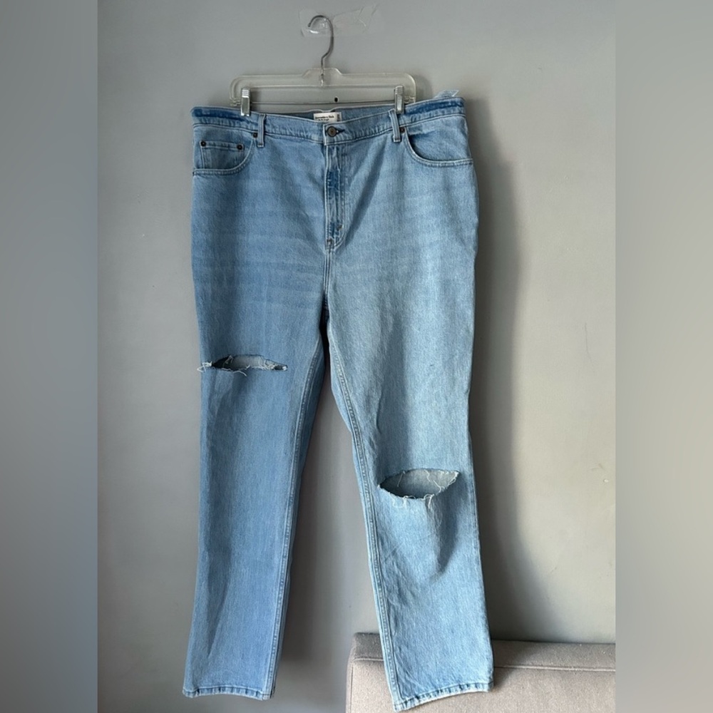Abercrombie & Fitch Light Blue Straight Leg Jeans